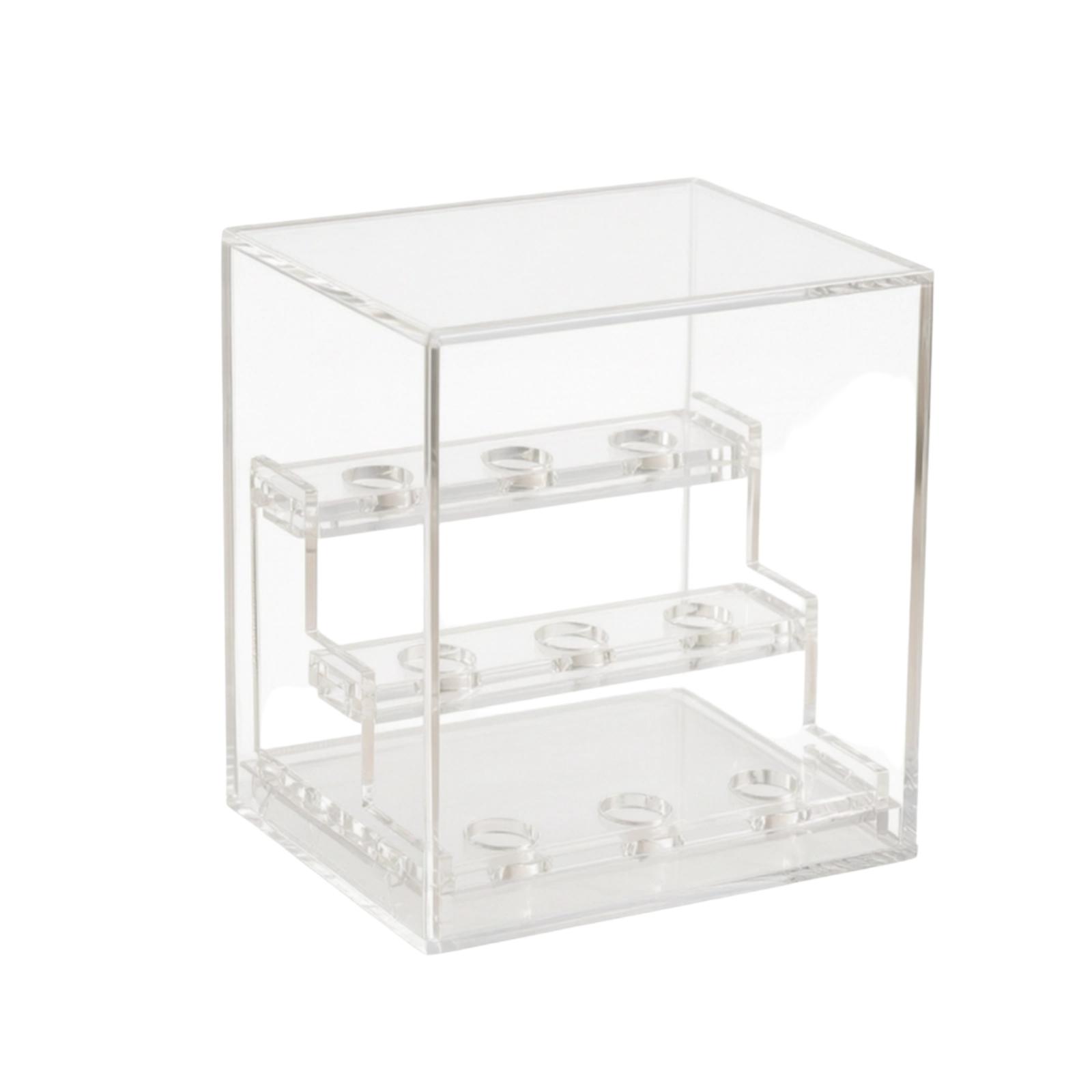 Display Case Acrylic - Three-Tier Acrylic Showcase with Transparent Cover
