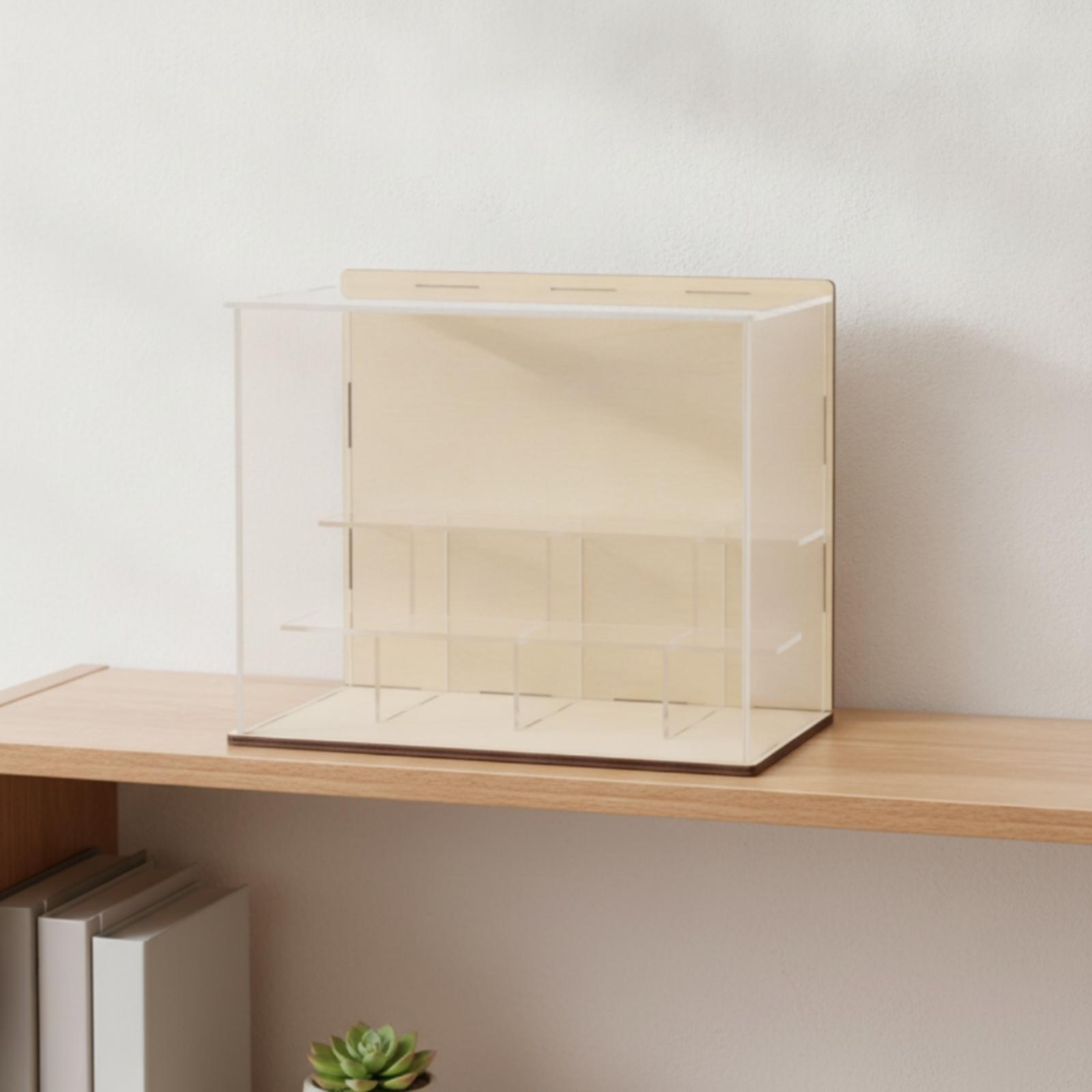 Acrylic Display Case with Wood - đánh giá và giá Display Case Acrylic