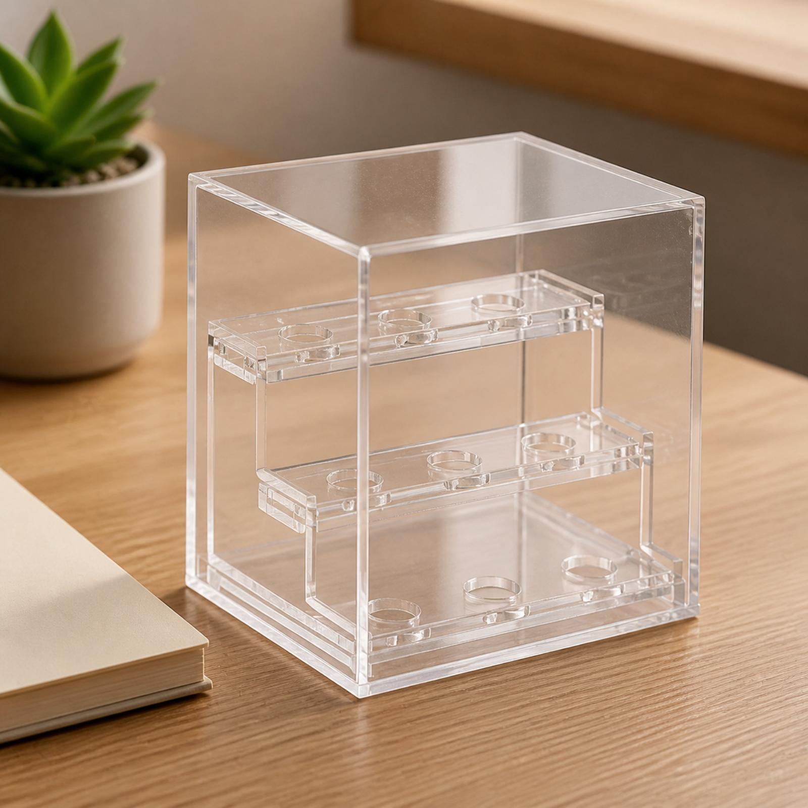 Three-Tier Acrylic Showcase wi - đánh giá và giá Display Case Acrylic