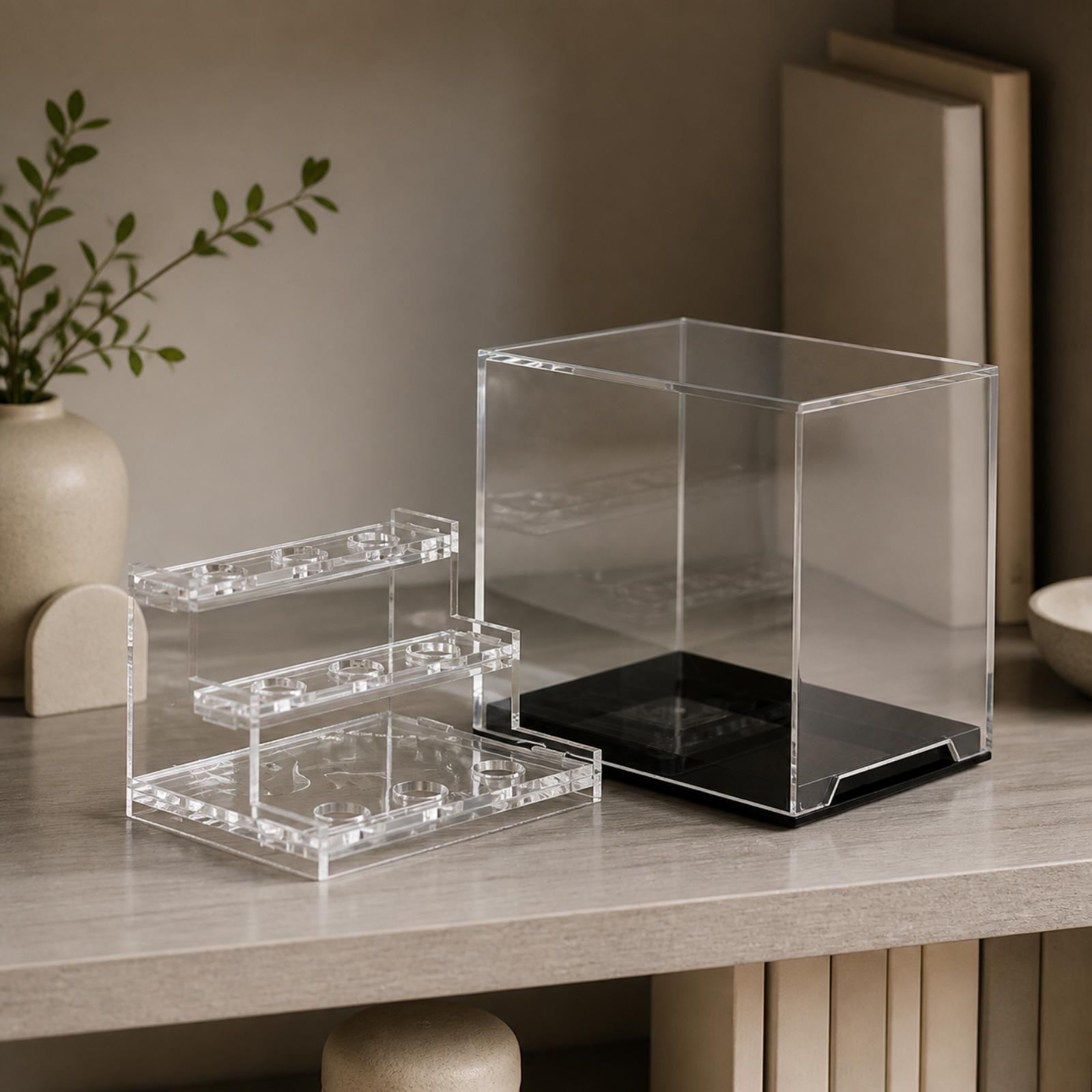 Three-Tier Acrylic Showcase wi - đánh giá và giá Display Case Acrylic