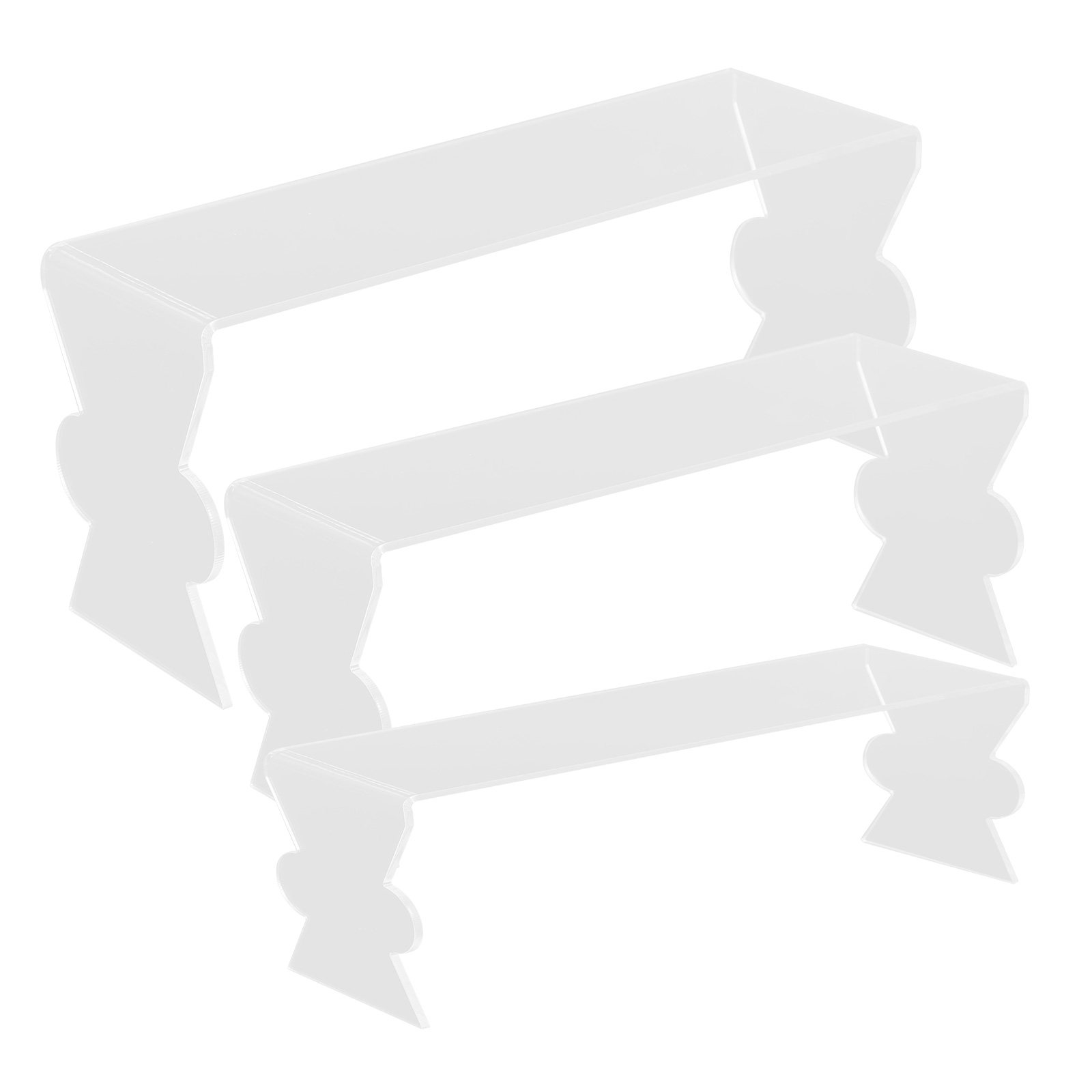 3Pcs Acrylic Display Stand Set - đánh giá và giá Display Risers Set