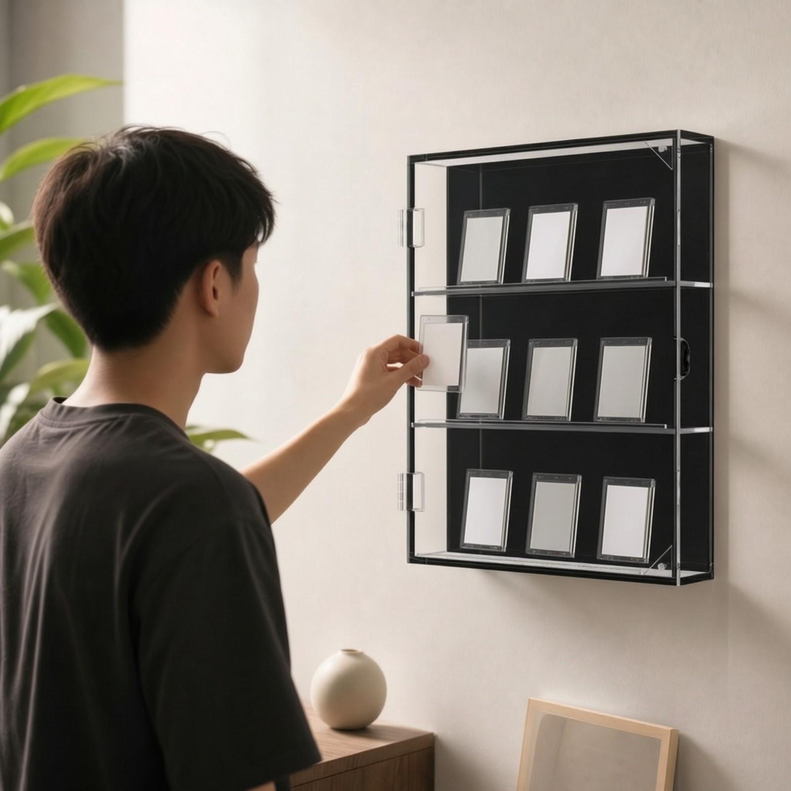 Acrylic Wall Card Display Case - đánh giá và giá Display Case Acrylic